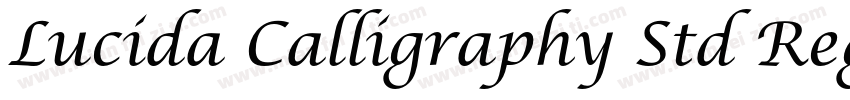 Lucida Calligraphy Std Regular字体转换